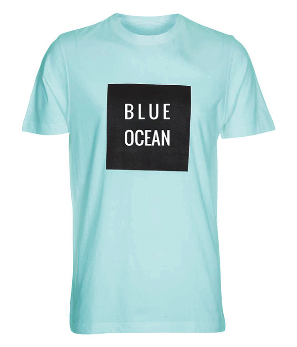Áo thun nam cổ tròn Blue Ocean