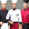 Đồng phục bếp phối màu đẹp