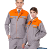 Mẫu Quần Áo Bảo Hộ xám phối cam